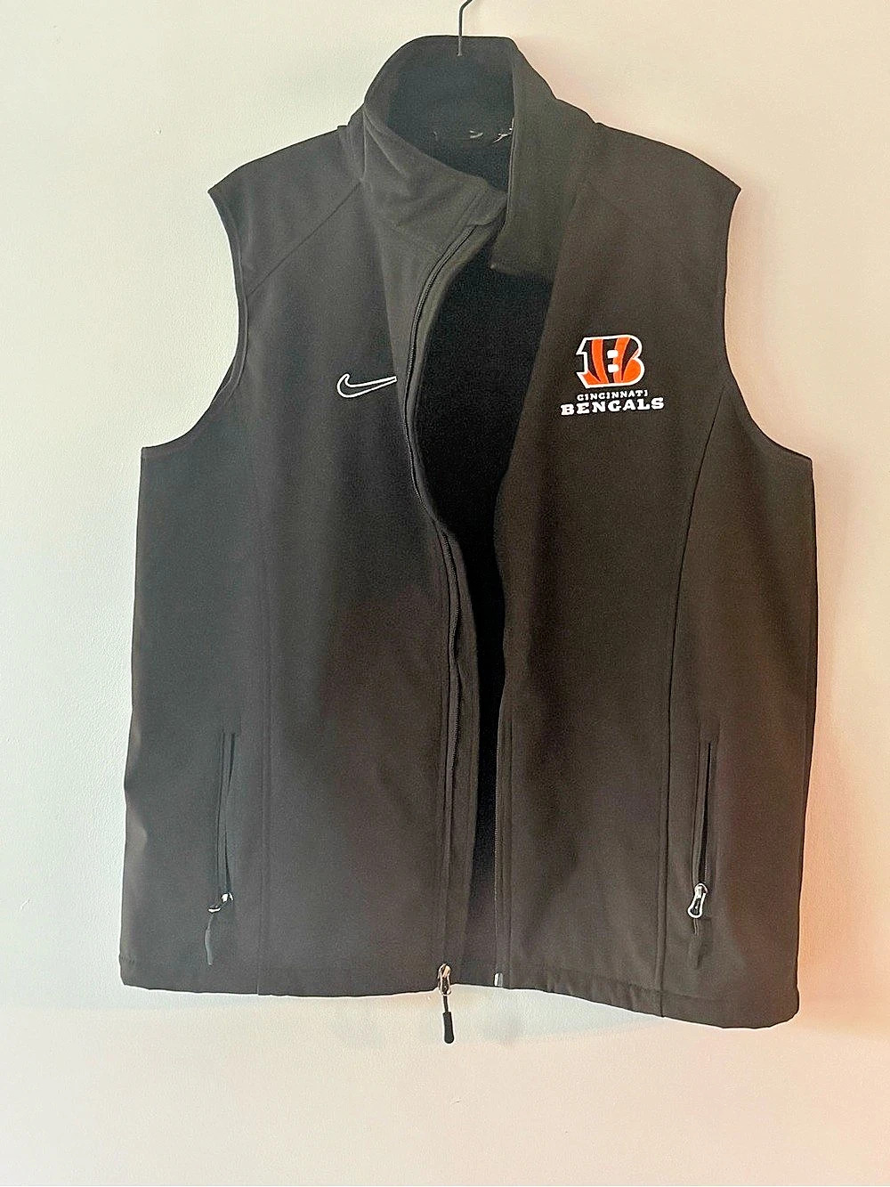 Nike Cincinnati Bengals Nike Sideline Full-Zip Vest Sideline Full-Zip Vest Black